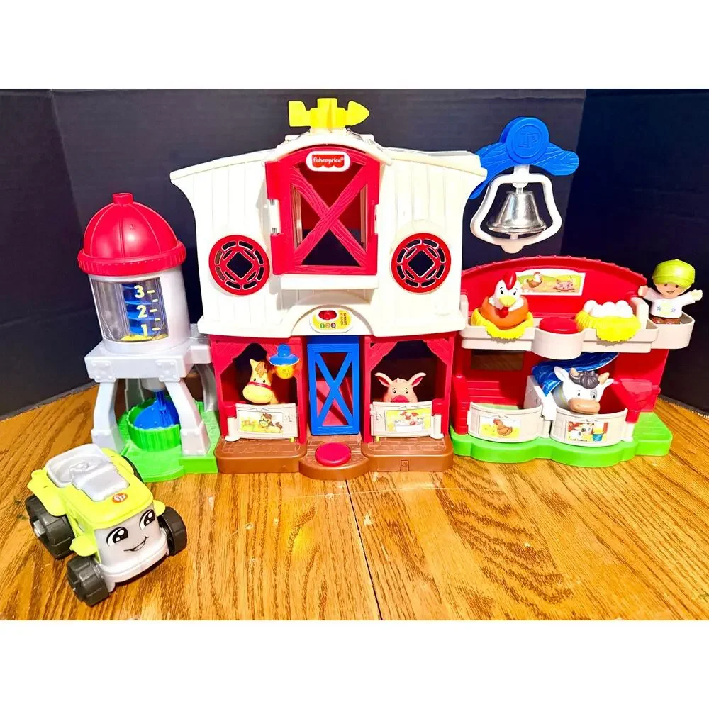 FP Little People Caring For Animals Farm Barn Farmer Animals Smart Stages set 1